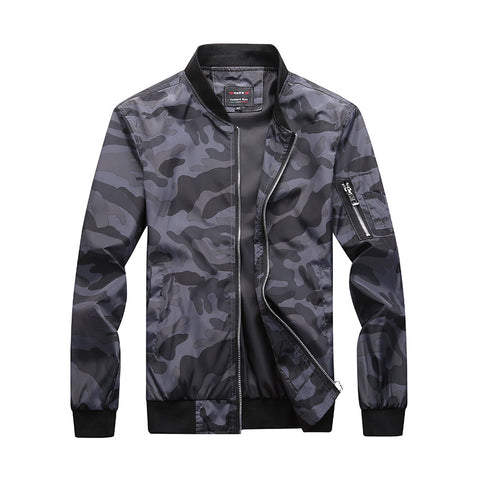 Men's Camouflage Jacket Men's Coat Camouflage Bomber Jacket Men's Jacket