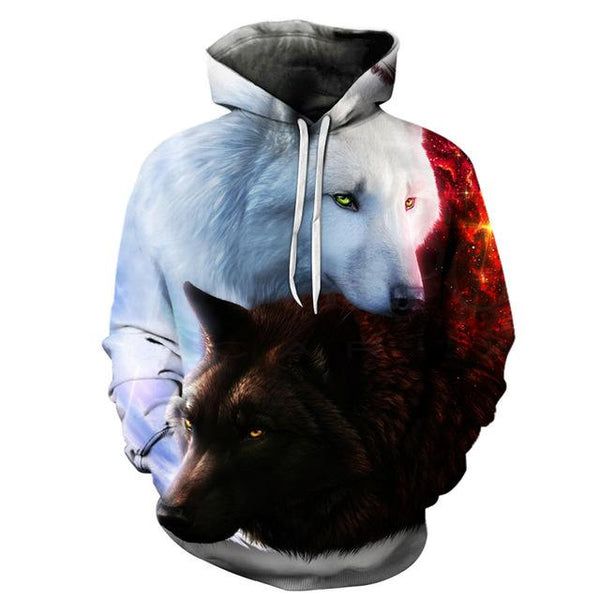 Dual Wolf Hoodie