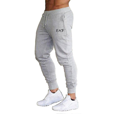 2020  Men's Gym Training Jogging Pants, Men Joggers Slim Fit Soccer Sweatpants Cotton